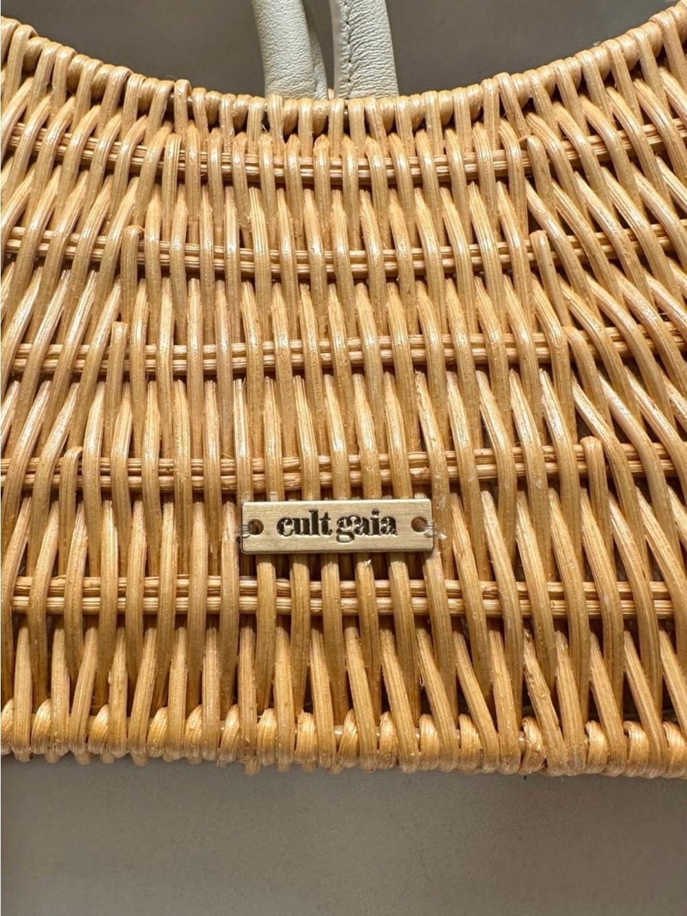 Cult Gaia Rattan Top Handle Shoulder Bag - Picture 10 of 12